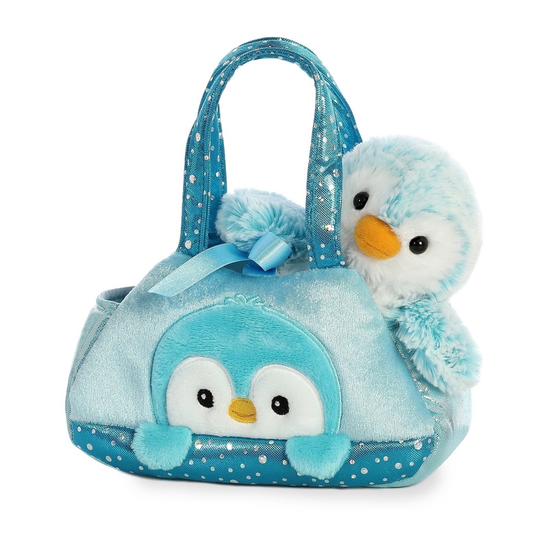 Aurora – Pet Carrier – 7″ Pom Pom Blue Carrier