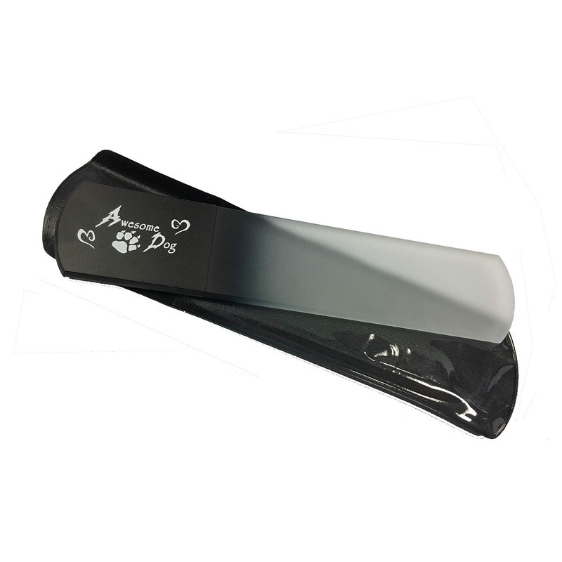Awesome Dog Crystal Glass Dog Nail File Large