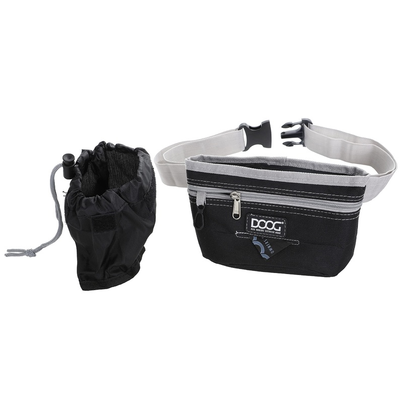 DOOG- Treat Pouch Black/Grey Large Good Dog Treat & Training Pouch