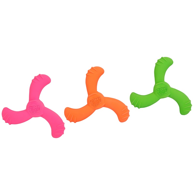 Hartz Dura Play Bacon Scented Squeak Dog Toys for All Dog Sizes, Fun Assorted Shapes, Color Varies pink,orange,green Medium/Large
