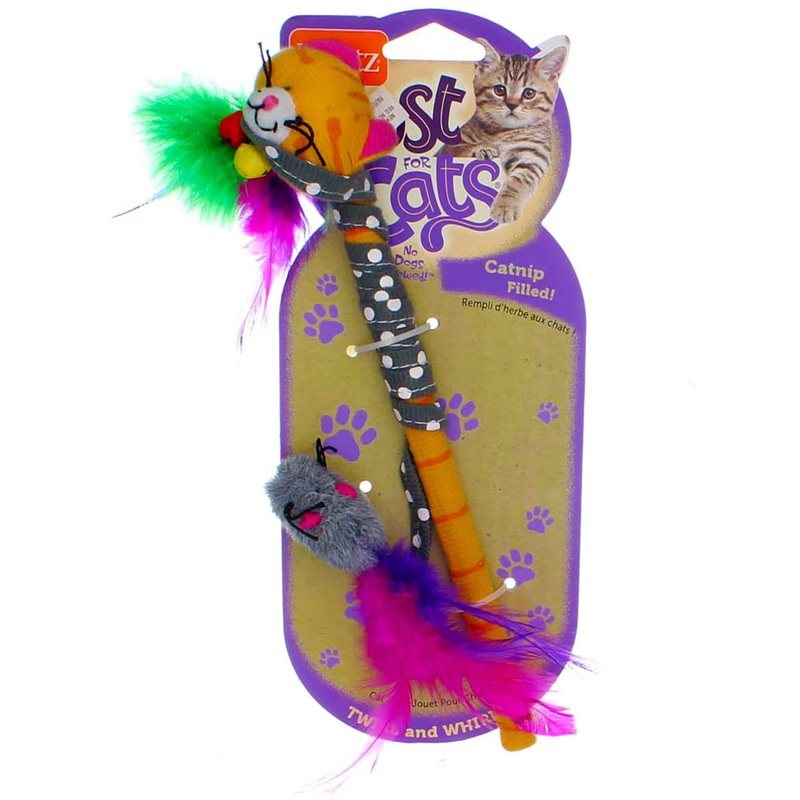 Hartz Just For Cats Twirl and Whirl Interactive Cat Toy Wand