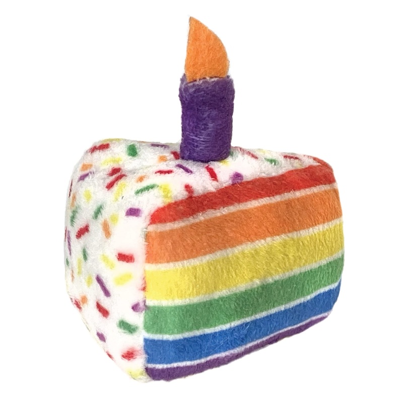 Kittybelles Funfetti Cake | Birthday Cake Cat Toy with Catnip Inside | Realistic Soft Cat Toy | Fun, Durable, and Safe | Huxley & Kent