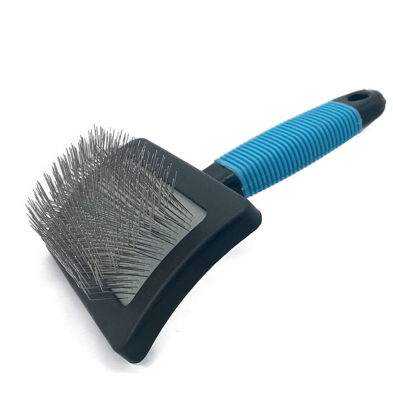 Large Firm Slicker Brush for Dogs Goldendoodles-Pet Slicker Brush With Soft Massage Grooming Stainless Steel Pins,Extra Long Pin Slicker Brush for Large Dog Pet Grooming Wire Brush and Deshedding – Removes Long and loose Hair – Undercoat – 25mm(1″)