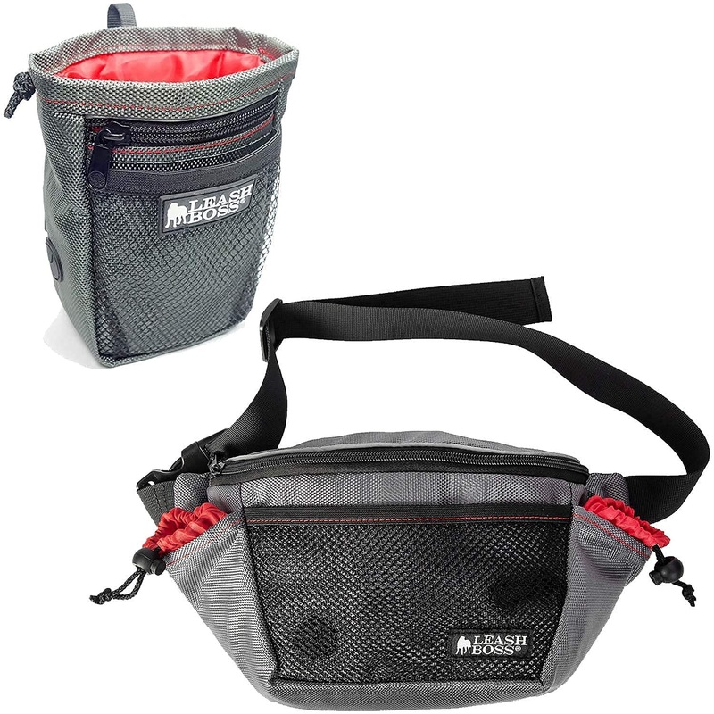 Leashboss Treat Pouch and Trainer Pack – Dog Walking and Training Treat Pouches with Poop Bag Dispensers