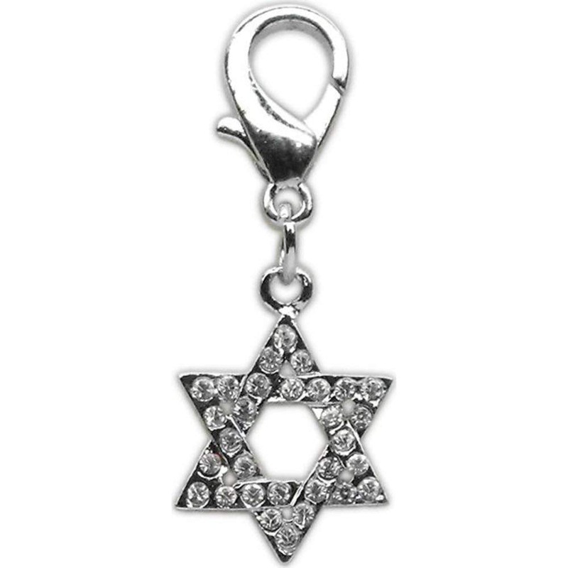 Mirage Pet Products Holiday Lobster Claw Charms/Zipper pulls Star of David, One Size