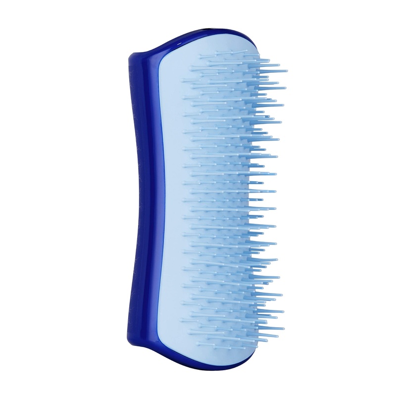 Pet Teezer Detangling, De-Shedding and Dog Grooming Brush Navy and Sky Blue