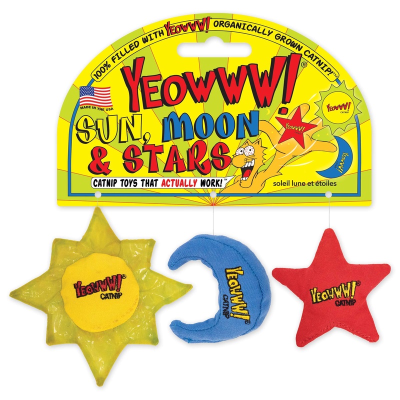 YEOWWW Rainbow Cat Toy Purple 3 Count (Pack of 1)