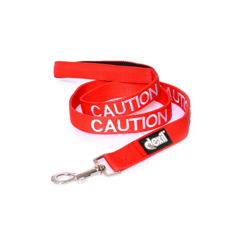 Caution Dexil Friendly Dog Collars Color Coded Dog Accident Prevention Leash 6ft/1.8m Prevents Dog Accidents by Letting Others Know Your Dog in Advance Award Winning