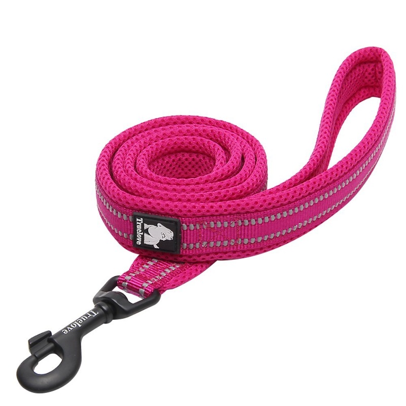 Chai’s Choice – Premium Outdoor Adventure Dog Leash – Padded, 3M Reflective Leash, Pet Products for Matching Dog Leash, Dog Harness and Dog Collar 44″ Medium Fuchsia