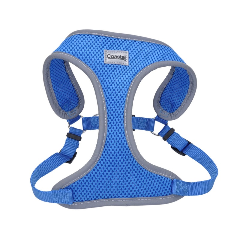 Coastal – Comfort Soft – Reflective Wrap Adjustable Dog Harness 5/8″ x 19″-23″ (Pack of 1) Blue Lagoon