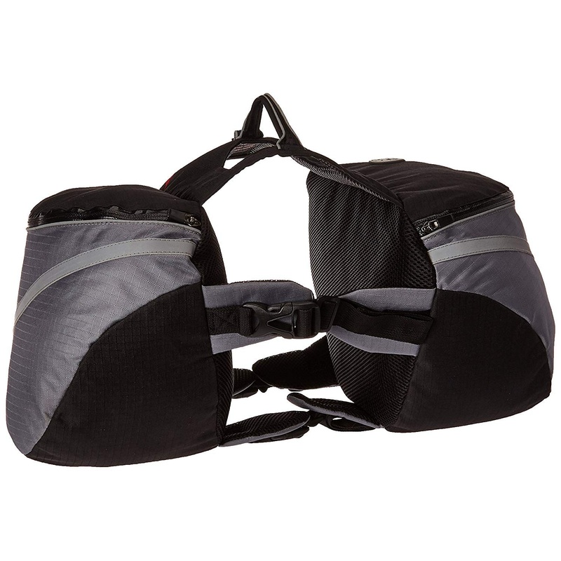 Doggles Dog Backpack, Extreme Medium, Gray/Black