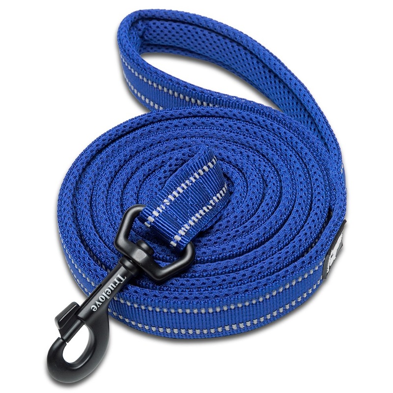 juxzh Reflective Dog Leash .Pet Leash for Medium to Large Dogs Outdoor Adventure and Training Length 78″ Royal Blue
