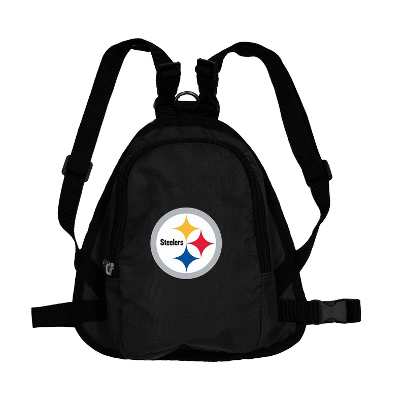 Littlearth NFL Pet Mini Backpack – Pet Apparel – Pet Accessories – for Dogs and Cats, Team Color Pittsburgh Steelers Small