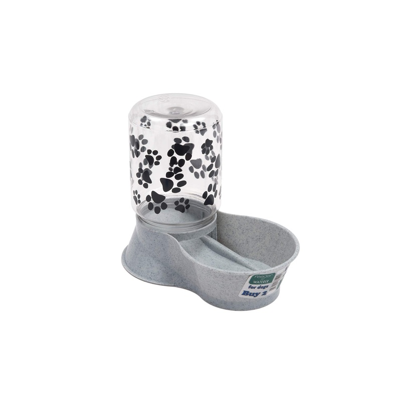 Lixit Animal Care Dog Feeder/Fountain Reversible Base Small Granite