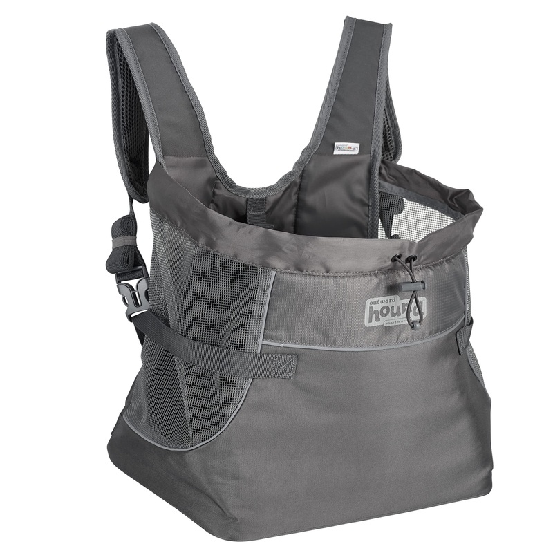 Outward Hound PoochPouch & PupPak Carriers, Lightweight Dog Packs & Front Carriers PupPak Front Carrier Medium Grey