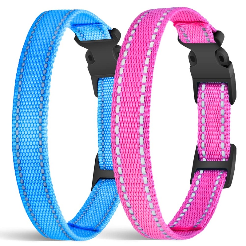PetJoy Dog Collars Strap, Replacement Collar for Shock Reflective Collar, Adjustable Classic Dog Collar Strap for All Varieties Small Medium Large Dogs Collar-01