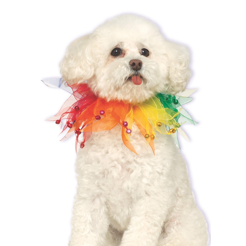 Rubie’s Fancy Rainbow Pet Collar Medium/Large