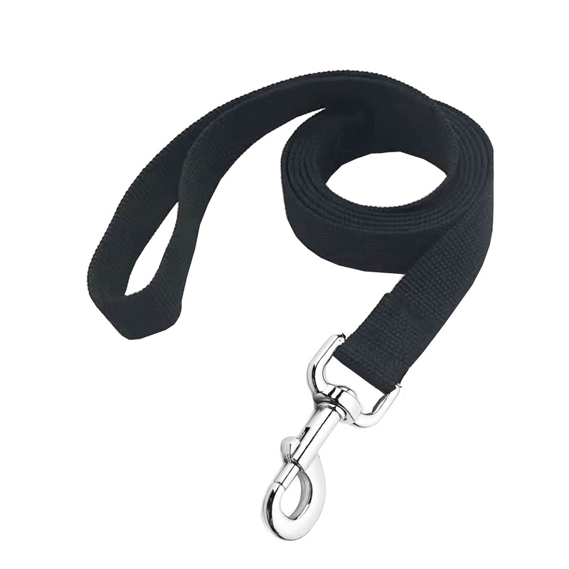 Strong Nylon Dog Leash, 4FT/ 5 FT/ 6FT Dog Leashes for Medium Large Dogs Black