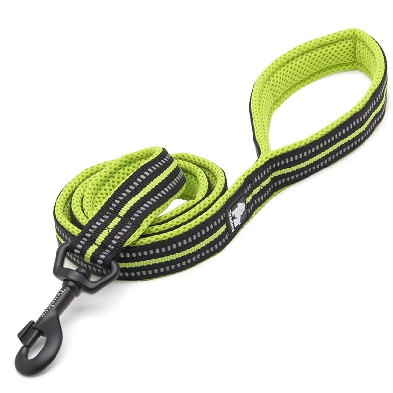 Truelove Reflective Dog Leash Puppy Walking Lead, Padded Pet Chain Rope Length 110cm Truelove TLL2111 Large Neon Yellow