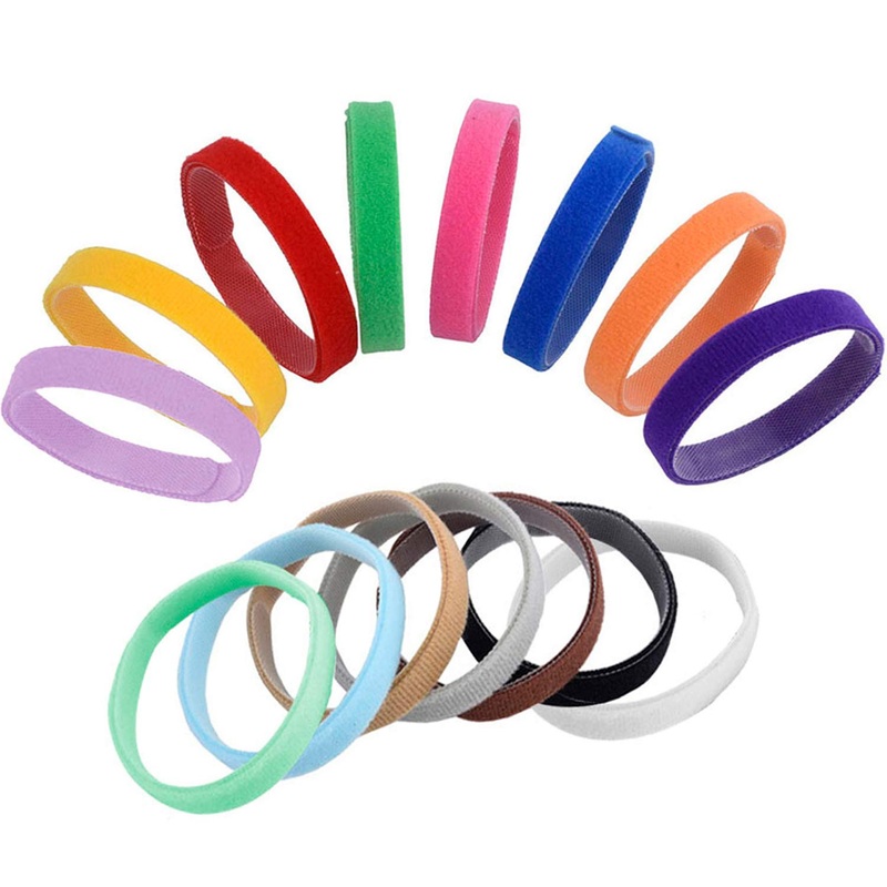 Whaline 15 Colors Puppy ID Collars Whelping Dog Band Newborn Soft Fabric Adjustable Identification Collar for Pet Dog Cat Colourful