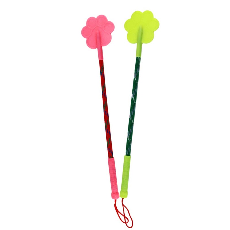 balacoo 2Pcs Pet Training Stick Rubber Paw Shape Dog Training Pat Cat Whip Pet Training Tool Dog Training Tool for Dog Puppy Cat (Random Color)