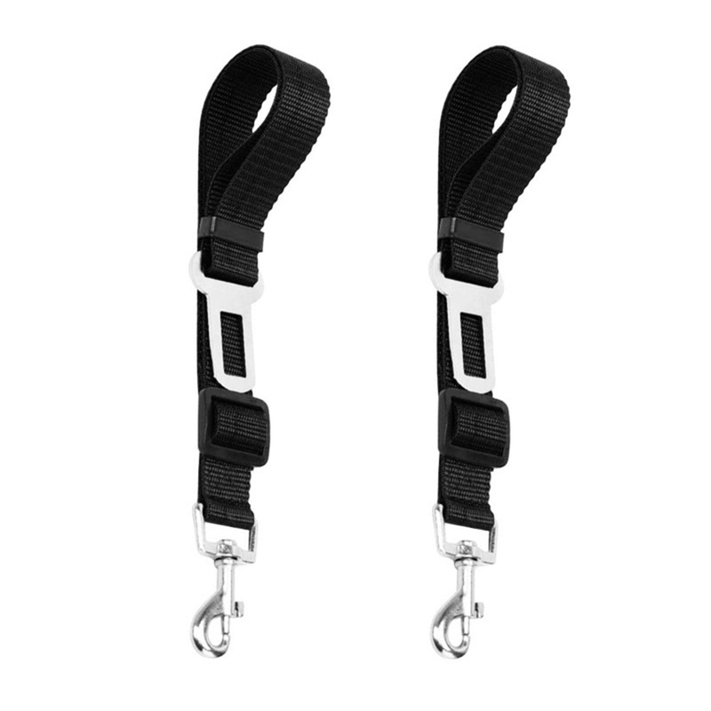 Dog Seat Belts | JHXTZ Pet Seat Belts | 2 Pack Dog Car Seat Belts | Adjustable Pet Seat Belts for Dogs, Cats and Pets(Black)