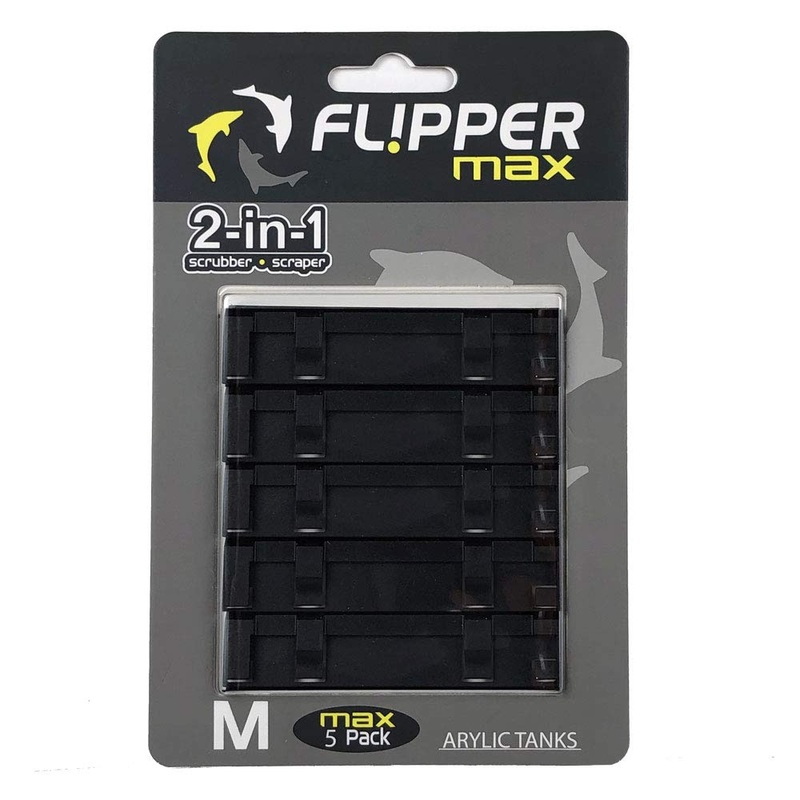 FL!PPER Flipper MAX Magnetic Aquarium Fish Tank Cleaner ABS Replacement Blades – Straight Edge 5-Pack – Acrylic Tanks