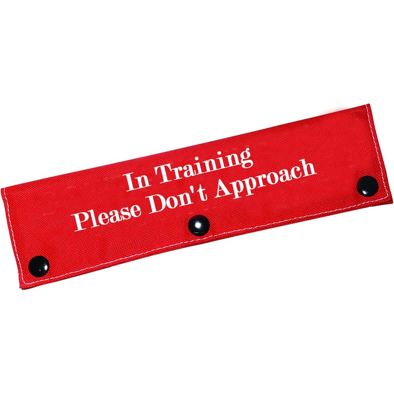 Funny Dog Leash Sleeve in Training Please Don’t Approach Dog Leash Wrap Wrap Alert Hanging ID Patch Tag Don’t Approach-Sleeve