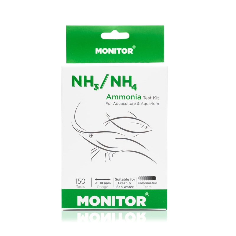 Monitor Ammonia Test KIT (150 Tests) – Monitor Aquarium and aquaculture Water Quality