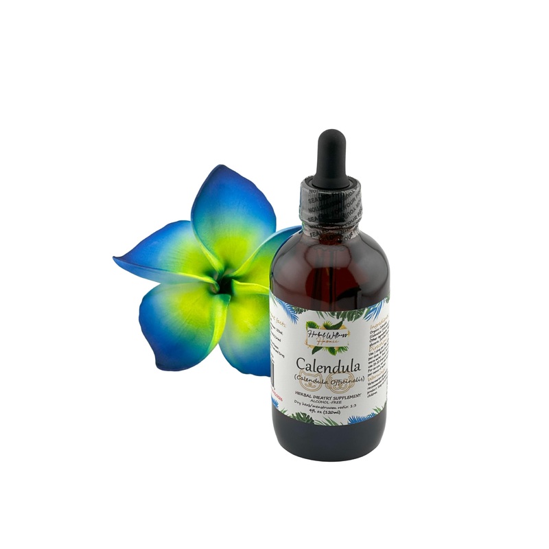 Calendula Veterinary (Calendula Officinalis) Dried Flower Alcohol-Free Liquid Extract (4 oz) 4 oz