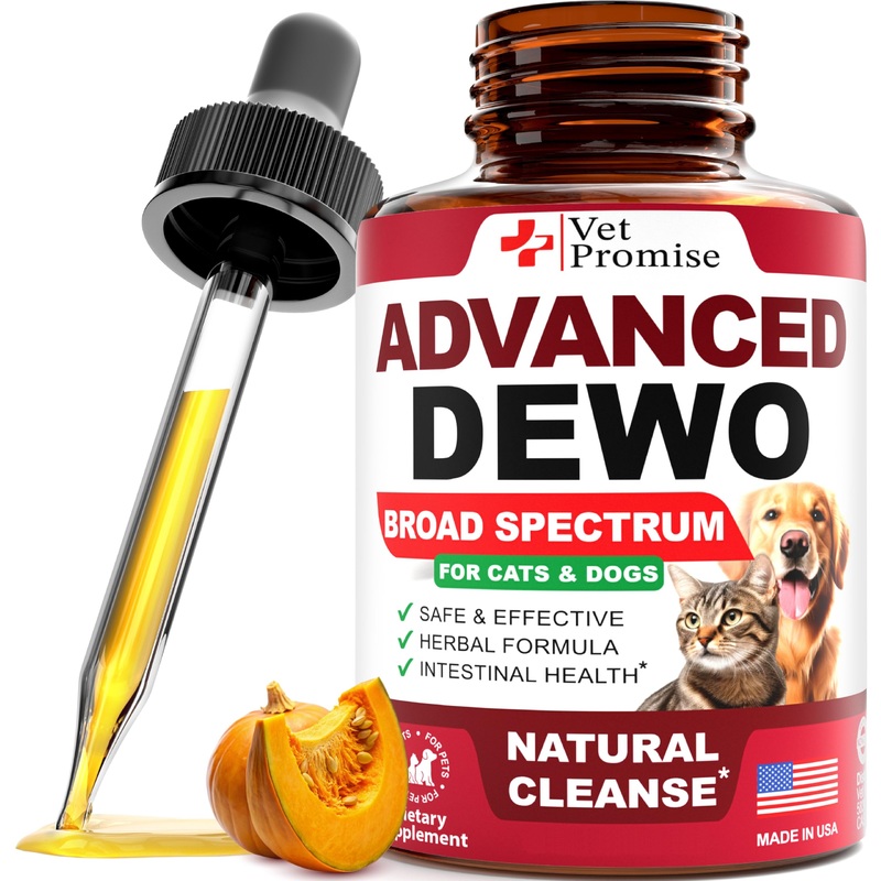 Cats & Dogs Natural Broad Spectrum Treatment & Liquid Herbal Medicine – Helps Remove Toxins – Supplement Drops – All Breeds and Size – Non-GMO – Made in USA