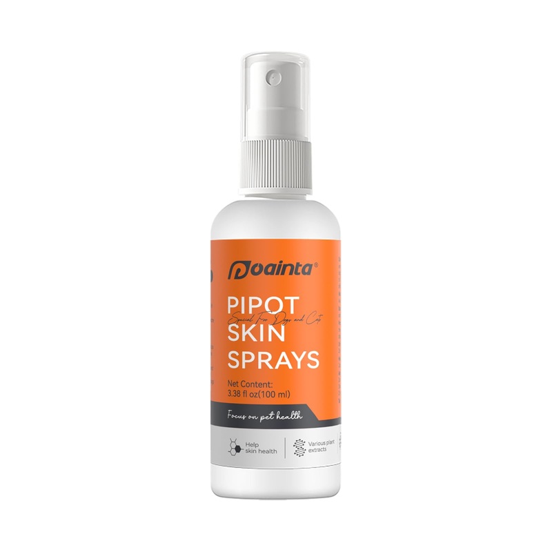 Hot Spot Spray for Dogs, Pipot Skin Spray for Dogs, Itch Relief and Hot Spot Treatment for Dogs, Supports Skin Infections and Irritations, 3.38oz 3.38 oz
