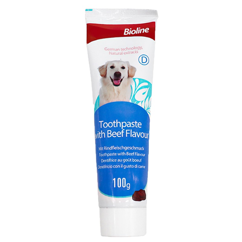 MIELIKKI Pets Dental Toothpaste, Toothpaste for Cats & Dogs, Cleans Teeth, Fights Bad Breath, Promotes Strong Teeth, 100g, Beef Flavor