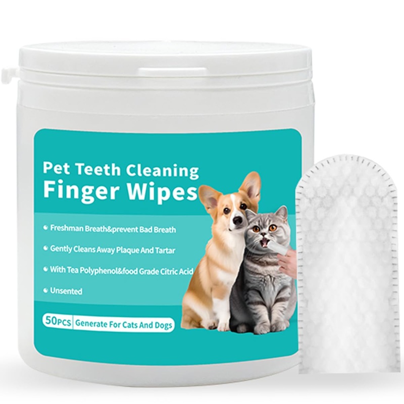 Pet Ear Cleaning Wipes, Pet Cleaning, Clean Pet Ears, Remove Earwax and Debris, Relieve Itching and Inflammation, 50 Pieces, Convenient Hygiene. (Style A) Style A
