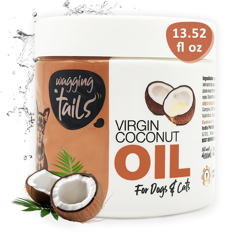 Wagging Tails 5-in-1 Virgin Coconut Oil for Dogs & Cats, 13.52 fl oz