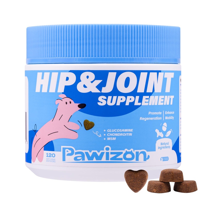 Advanced Hip & Joint Supplement for Dogs – 120 Soft Chews – Glucosamine, MSM, Chondroitin, Natural Anti-Inflammatory Formula for Optimal Mobility Support