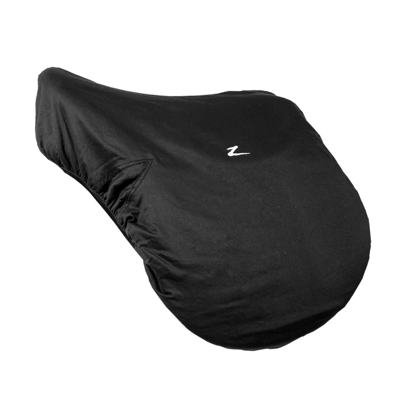 HORZE Fleece-Lined Standard Size Fitted English Saddle Cover for Storage Black One Size