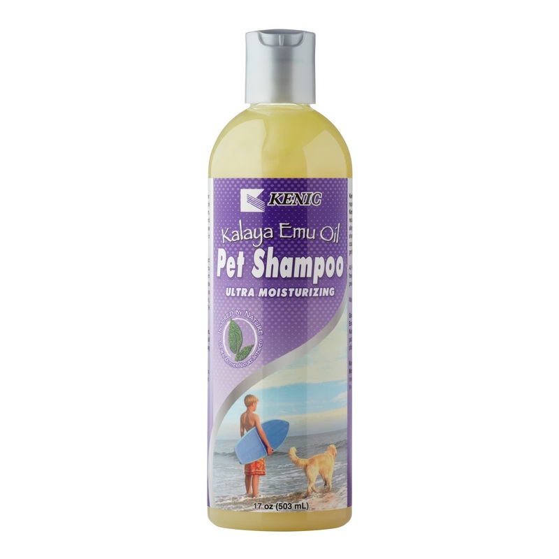 Kenic Kalaya Ultra Moisturizing & Restorative Emu Oil Pet Shampoo- Soap & Paraben Free- Made in USA- for Dogs and Cats