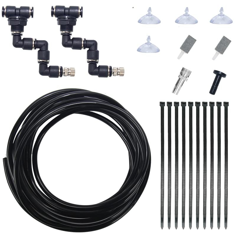 Moistenland Reptile Misting System Accessories, 360 Rotation Adjustment Nozzle, Compatible with Automatic Reptile Rainforest Misting System