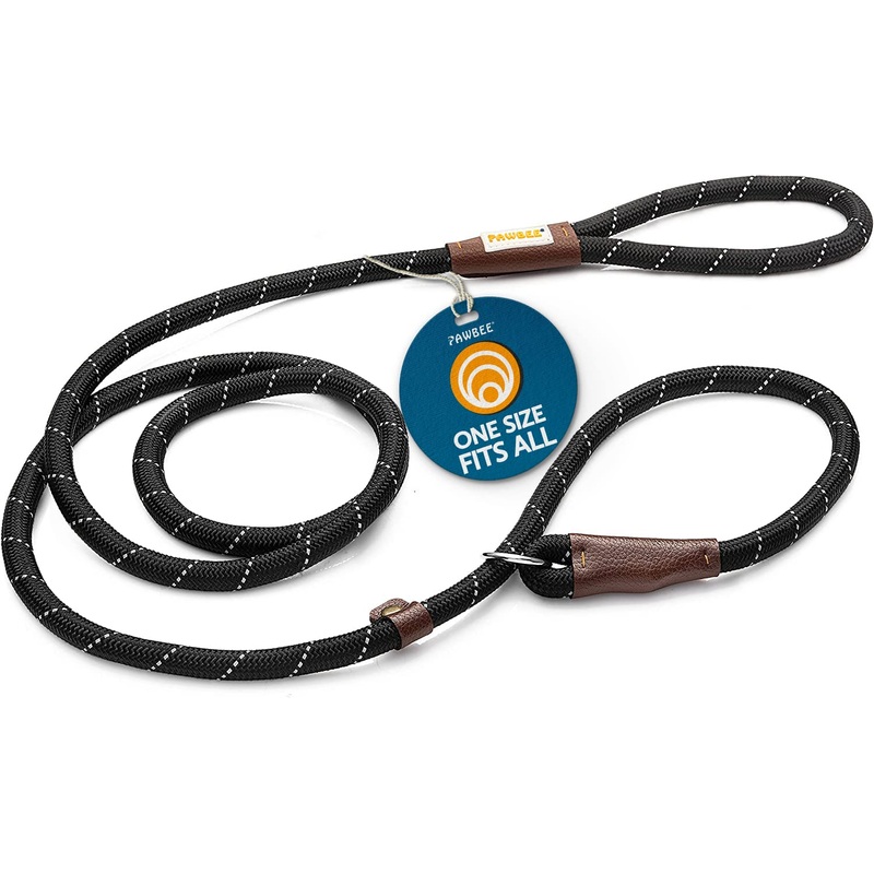 PAWBEE Dog Slip Rope Leash  6ft Long Comfort Nylon Heavy Duty Dog Leash  Durable Dog Leash with Adjustable Slipknot to Fit All Your Dog Breeds  Dog Lead for Training, Walking, & Mountain Climbing
