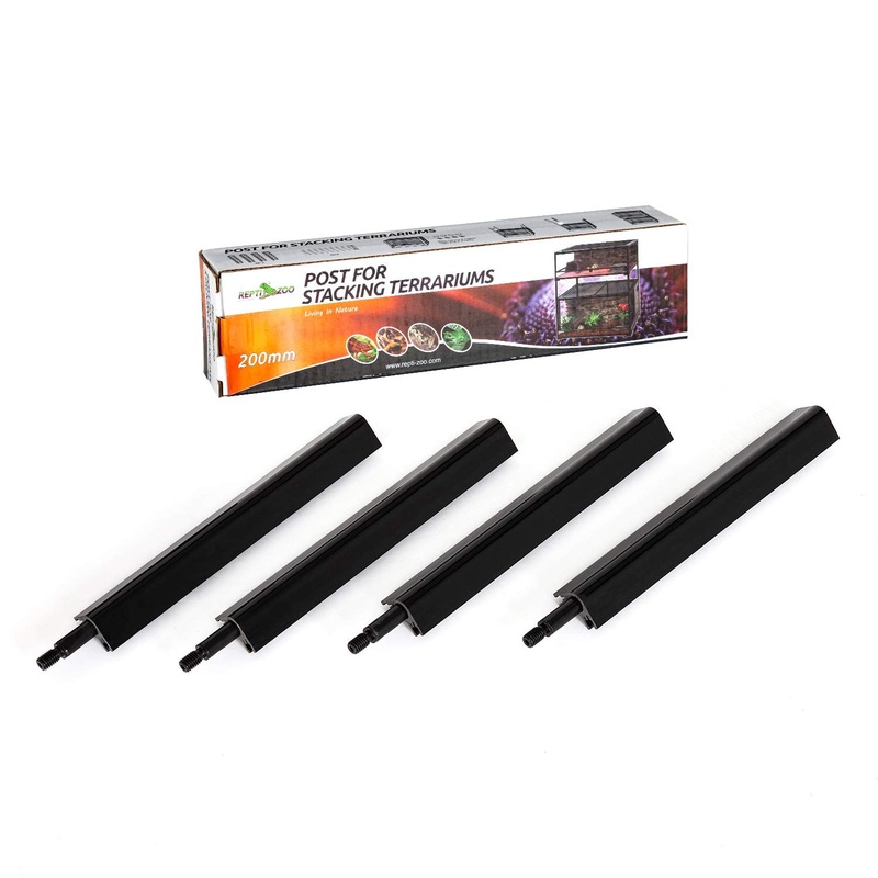 REPTI ZOO RK Knock-Down Reptile Terrarium Accessories – Stackers Post or Universal Wheels Terrarium Stackers Post