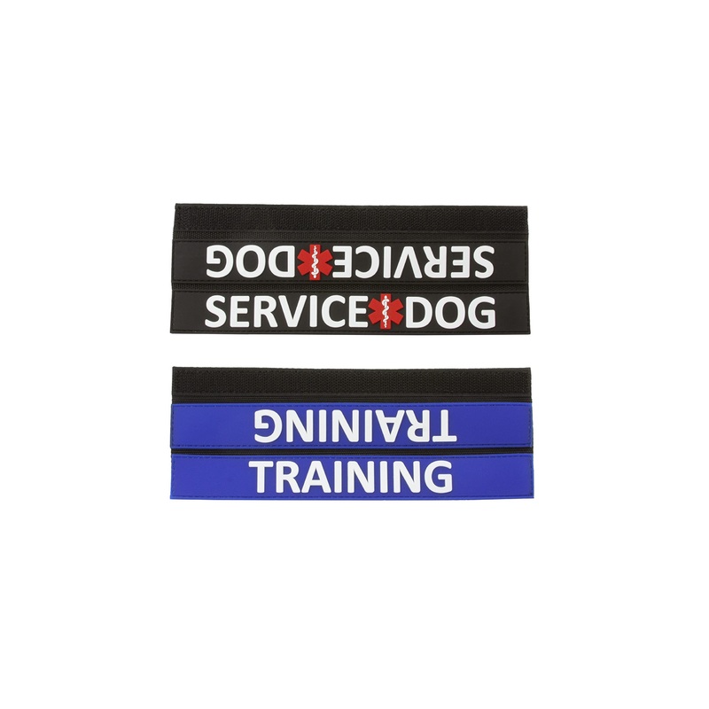 Tacticollar – Dog Leash Sleeves, Double Sided, Highly Visible, Provide Advanced Warning to Prevent Accidents (Service Dog and Training Bundle)