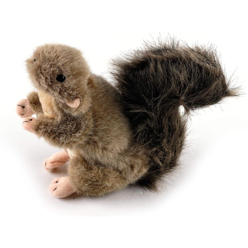 ALL FOR PAWS Squeaky Dog Toys,Animal Plush Dog Toy,Stuffed Dog Toys,Puppy Toys for Teething Small Dogs Classic Squirrel(S)