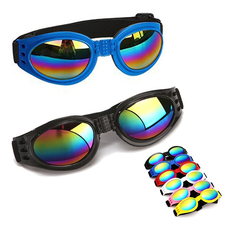 Artshu 2pcs Random Color Small Cat Kitten Glasses Pet Glasses Dog Sunglasses Pet Supplies Kittens Pet Sunglasses 3 cm/1.1 Inch Cosplay Costume Photos Props Dog sunglasses Black + Blue