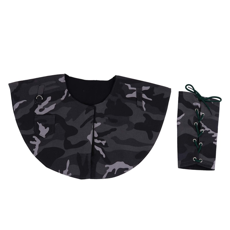 balacoo 2pcs Parrot Anti-Scratch Shoulder Arm Protector Multi-Purpose Anti-bite Shoulder Pad Diaper Shawl Protective Arm Guard for Handling Holding Bird Pet Cat Dog (Rosy) Army Green