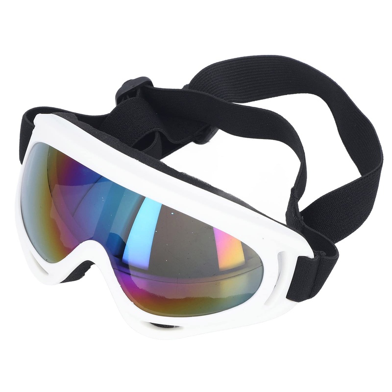 Dog Protective Sunglasses, Windproof Large Dog Goggles Tinted Lens Straps UV Protection Comfortable Frame Dog Accessories for Riding Motorcycle Hiking