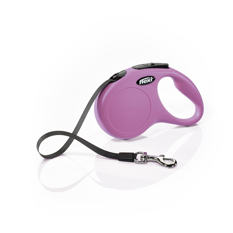Flexi Classic Tape Leash, Small, 16 ft, Pink