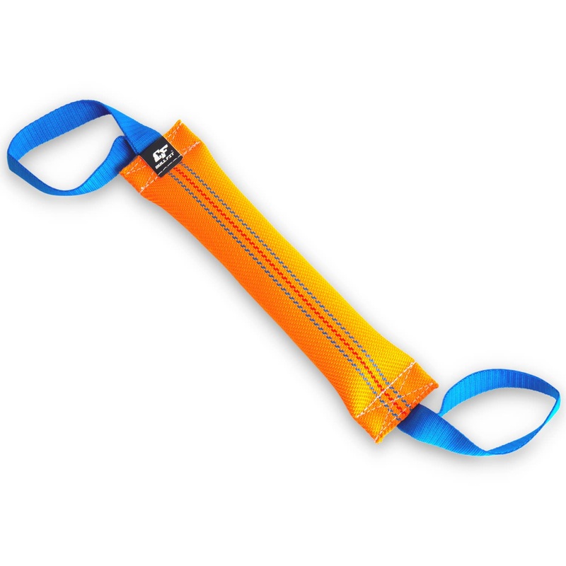 K9 Dog Bite Tug Toy with 2 Strong Handles – Made of Durable & Tear-Resistant Fire Hose – Perfect for Tug of War, Fetch & Puppy Training – Ideal Pull Toy for Medium to Large Dogs, 12 Inches