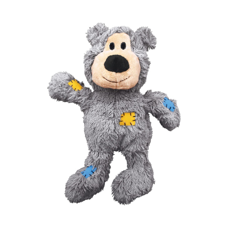 KONG – Wild Knots Bear – Internal Knotted Ropes and Minimal Stuffing for Less Mess (Assorted Colors) Medium/Large 1