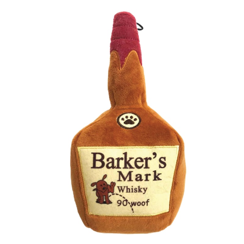 Lulubelles Power Plush | Barker’s Mark | Yappy Hour Plush Dog Toy with Squeaker | Funny Dog Toy | Fun, Durable, and Safe | Huxley & Kent Squeaky Dog Toys Small